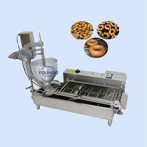 Dispensador automático de <span class=keywords><strong>Pon</strong></span> de ring, máquina para hacer bolas de donut de nuevo diseño, máquina eléctrica y de gas - Product Image 1