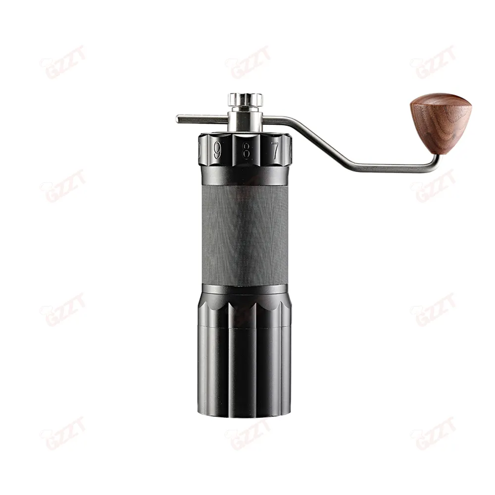 Hersteller Großhandel individuelles Logo 420 Edelstahl 48 mm Gespenst Zahn konisch Schleifer 7 Kern Outdoors Handkaffee-Schleifer