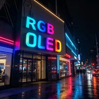 Lettres lumineuses RGB, signalétique en métal pour affichage intérieur et extérieur