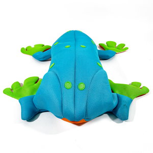 पूल अस्थायी पशु बीन बैग मेंढक पूल फ्लोट कोई मुद्रास्फीति जरूरत अस्थायी पूल खिलौना मेंढक आकार जाल - Product Image 4