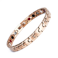 Pulsera de Iones Negativos de Titanio Biomagnético y Acero Inoxidable con Germanio para Hombre