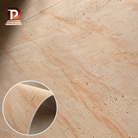 Vente en gros de carreaux de pierre flexible en travertin ultra légers, résistants aux taches, en porcelaine souple pour la décoration intérieure
