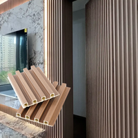 Panneaux de revêtement mural en PVC imperméable WPC pour usage intérieur, école, hôtel, salon, entrepôt, écologiques, durables, résistants à l'humidité