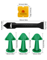 5 en 1 dissolvant lisse grattoir calfeutrage finisseur coulis Kit outils sol moule enlèvement outils à main ensemble accessoires