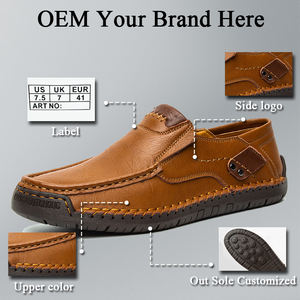 Vente en gros de chaussures <span class=keywords><strong>bateau</strong></span> décontractées Mocassins confortables en <span class=keywords><strong>cuir</strong></span> Mocassins à enfiler pour hommes Chaussures de conduite Chaussures de grande taille à enfiler Nouvelles chaussures d'affaires - Product Image 5