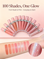 Gloss à lèvres brillant à haute pigmentation, longue tenue, personnalisable, label privé, végan, sans cruauté, gloss à lèvres