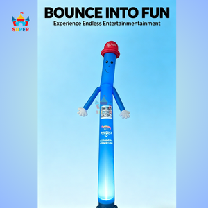 Super Castle - <span class=keywords><strong>Hombre</strong></span> Inflable de PVC Personalizado para Publicidad y Promoción, <span class=keywords><strong>Hombre</strong></span> Ondulante de 6 Metros, Sky Dancer para Publicidad Exterior con Logotipo Personalizado - Product Image 1