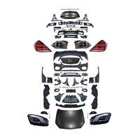 Kit carrosserie avant W221 S450 2006-2013 : Calandre, ailes, pare-chocs, phares LED, feux arrière, capot – Plug and Play, neuf, à visser, pour Mercedes