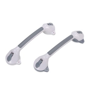 Poignées de sécurité pour salle de bain avec ventouses puissantes, antidérapantes, étanches, pour personnes âgées, capacité de charge de 10 kg, en plastique - Product Image 1