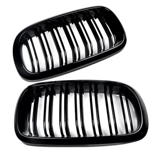 Calandre avant BMW 2014-2018 X5 X6 F15 F16 Double Ligne Noir Brillant Plastique Amélioration et Rénovation - Product Image 1