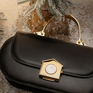 Borsa Nera <span class=keywords><strong>da</strong></span> Donna <span class=keywords><strong>da</strong></span> <span class=keywords><strong>Sera</strong></span>, <span class=keywords><strong>da</strong></span> Sposa o <span class=keywords><strong>da</strong></span> Festa con Manico in Metallo Lurex e Logo Personalizzato, Borsa di Design Casual - Product Image 2