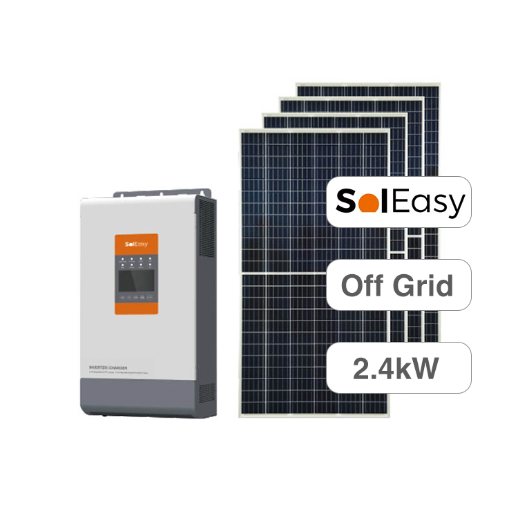 Долговечная домашняя солнечная панель 2,4 кВт 3,6 кВтч, полная система для дома с батареей