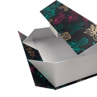 Caja de Regalo de Papel Plegable, Magnética, Ecológica y Portátil, con Logotipo Personalizado, Empaque de Lujo para Ropa y Zapatos, con Detalles en Dorado