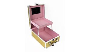 All'ingrosso treno di alluminio con lo specchio per la bellezza duro vanità borse cosmetiche & custodie modello di visualizzazione del treno per il trucco caso - Product Image 4