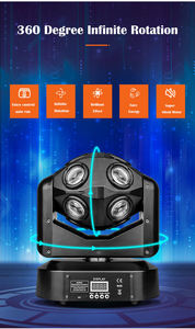 Bescan-Barra de luces para discoteca, luz Led RGBW de escenario, cabezal móvil, pequeño cubo, luz láser mágica para escenario, 12 Uds. - Product Image 4