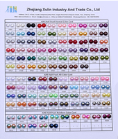 Perles Cabochon XULIN Couleurs Orange Bleu Arc-en-ciel 2mm 3mm 4mm 5mm 10000pcs/sac Demi-perles ABS pour Décoration de Boutons