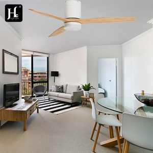 High quality 52 inch 3 solid wood blade decorative LED <b>ceiling</b> fan <b>light</b> with <b>remote</b> <b>control</b> - Product Image 6