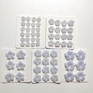 Belles pierres précieuses en dentelle violette, 1 pièce, agates bleues givrées, sculptées, en forme de fleur, pour décoration de mariage - Product Image 6