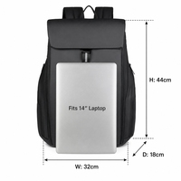 Nouveauté Sac à dos pour ordinateur portable avec fermeture éclair et logo personnalisé pour hommes, idéal pour le bureau et les voyages d'affaires