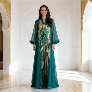 Abaya élégante de style nouveau en matériau de haute qualité, sur mesure pour les femmes musulmanes, adaptée aux mariages et aux occasions spéciales - Product Image 3