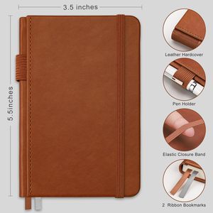 Cuadernos de Tapa Dura de Cuero PU con Puntos, Formato A5, para Negocios, con Logotipo Grabado, Organizador/Agenda, Venta al Por Mayor - Product Image 2