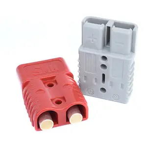 wholesale SMH 175A 600V 2 pin forklift battery connector battery plug grey color