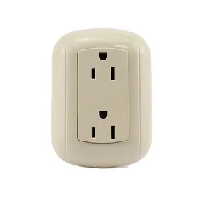 Gran oferta clásico esquema de color beige de seis agujeros moderno interruptor de pared de palanca de luz inteligente