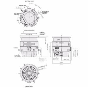 Pompe moléculaire Agilent Turbo-V 3K-G en acier inoxydable haute efficacité 2200 Ls, pompe à vide pour gaz - Product Image 2
