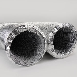 Tuyau composite en aluminium et tissu de fibre de verre <span class=keywords><strong>Conduit</strong></span> flexible de ventilation d'échappement pour <span class=keywords><strong>conduit</strong></span> flexible <span class=keywords><strong>isolé</strong></span> HVAC - Product Image 5