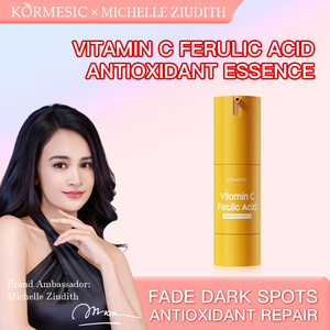 KORMESIC Private Label 35ml Vitamin <b>C</b> Ferulic Acid Antioxidant Essence Facial Face <b>Serum</b> Brightening Exfoliating Anti-Wrinkle - Product Image 2