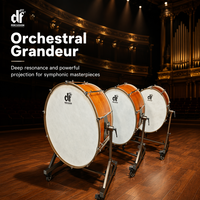 Factory Whole Hi-Grade Concert Bass Drum 32 Inch Orchestral Symphony Drum with Rolling Stand Percussion Instrument