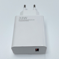 Cargador de Pared USB 2 en 1 para UE y EE. UU., 33W, Cargador Rápido para el Hogar con Cable USB Tipo C de PVC de 2.4A para Xiaomi Redmi Mi 17 Pro Max