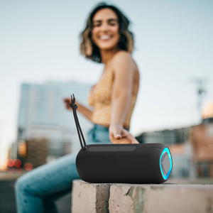 Loa không dây chống nước IP54 BT với thời gian phát dài, mini bass, tích hợp đồng hồ, tiện dụng khi mang theo - Product Image 5