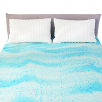 Surmatelas en mousse à mémoire de forme pour un confort optimal et un soulagement des douleurs dorsales
