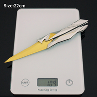 Vente en gros de couteau de combat en métal Valorant Singularity 2.0 de 22 cm avec étui en cuir, en alliage de zinc, pour le jeu