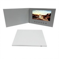 Livre vidéo numérique LCD blanc personnalisé de 7 pouces, mémoire de 128 Mo à 8 Go, pour livres d'or de mariage, brochures vidéo d'entreprise, le meilleur jour de notre vie