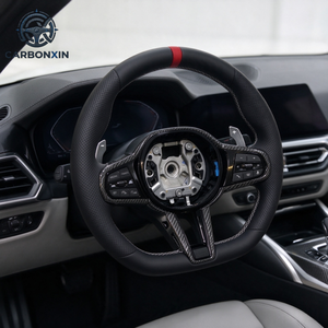 พวงมาลัยรถยนต์หนังแท้สั่งทำพิเศษสำหรับ BMW F82 F48 F32 F30 F22 F20 F11 F10 M2 M4 M3 M5 G05 G20 G28 G38 G30 F87 G60 G87 X3 X5 X7 - Product Image 5
