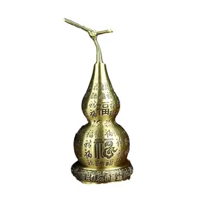 Pur cuivre Momofuku gourde décoration bureau maison bureau grand pur cuivre métal bronze Fu mot métal artisanat