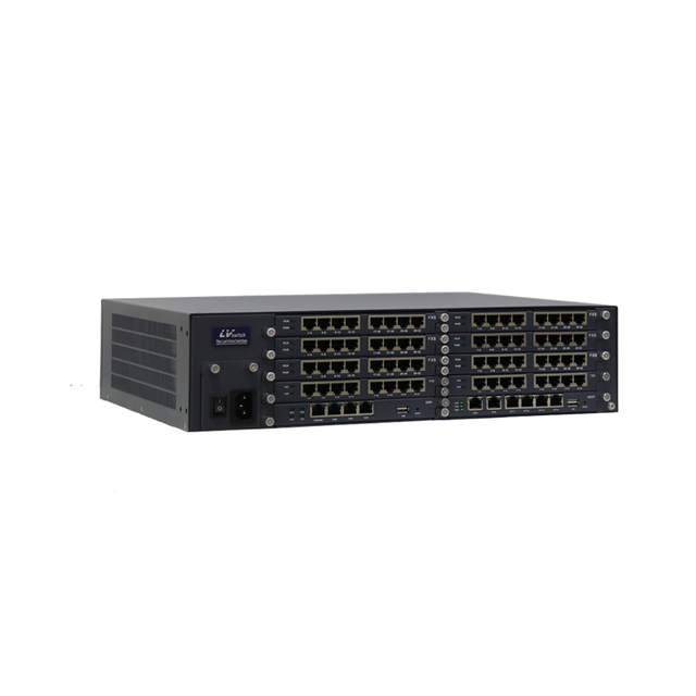 IP PBX 6000 with 4 PRI /E1/T1 ports for big office uses ip pbx provider max 256 FXS/FXO ports
