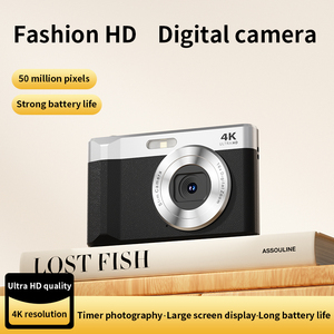Appareil photo numérique 4K Ultra HD, résolution photo 50MP, zoom numérique 16X, écran IPS 2,8 pouces, léger et portable, appareil photo CCD - Product Image 4