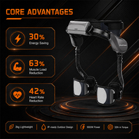 Exosquelette robotisé à intelligence artificielle pour l'assistance à la marche avec contrôle par application pour la randonnée et l'escalade en extérieur, moteur 1000W, couple de 32Nm