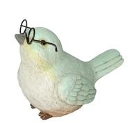 Vevor — Statue d'oiseaux en résine, Statue faite à la main avec lunettes en métal, décoration de table