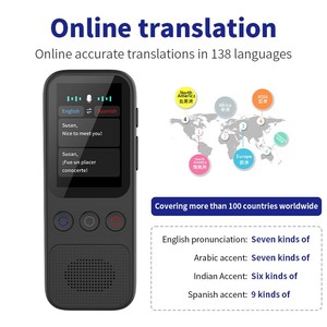 Dispositivo de traductor de voz Ai inteligente portátil S80, máquina de 138 idiomas, compatible con fotos en línea, traducción en tiempo Real sin conexión - Product Image 6