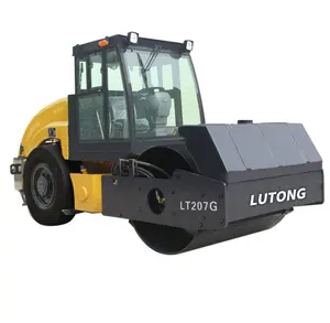 LuTong 7 ton tek davul mekanik tahrik titreşimli yol inşaat makinesi yol silindiri makinesi