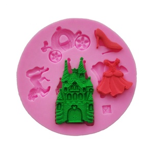 Delicado cuento de hadas figura forma pastel <span class=keywords><strong>molde</strong></span> de silicona vestido zapatos de tacón alto Chocolate decoración herramientas de silicona - Product Image 5