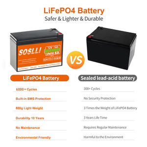 Baterai Surya Lithium 12V 24V 45Ah 40Ah 30Ah 28Ah 20Ah 18Ah 15Ah 9Ah 12Ah 8Ah 7Ah Paket Baterai Lifepo4 12V - Product Image 5