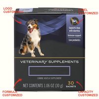 Formule de qualité hospitalière pour arrêter rapidement la diarrhée liquide, idéale pour les chiots et les chiens adultes, poudre probiotique pour chiens, sachets pré-dosés individuels