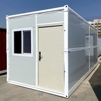 Conteneur pliable en acier étanche personnalisé de 20 pieds et 40 pieds, alimenté à l'énergie solaire, pour bureau et entrepôt