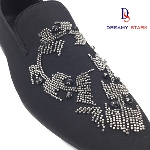 Chaussures habillées et Richelieu pour hommes en cuir véritable, de haute qualité, faites à la main, avec motif diamant DIY, design original et logo personnalisé - Product Image 4