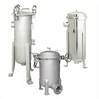 Filtration de vin de riz de qualité alimentaire sanitaire en acier inoxydable 304 boîtier de filtre à sac équipé d'un sac filtrant PP de 5 microns
